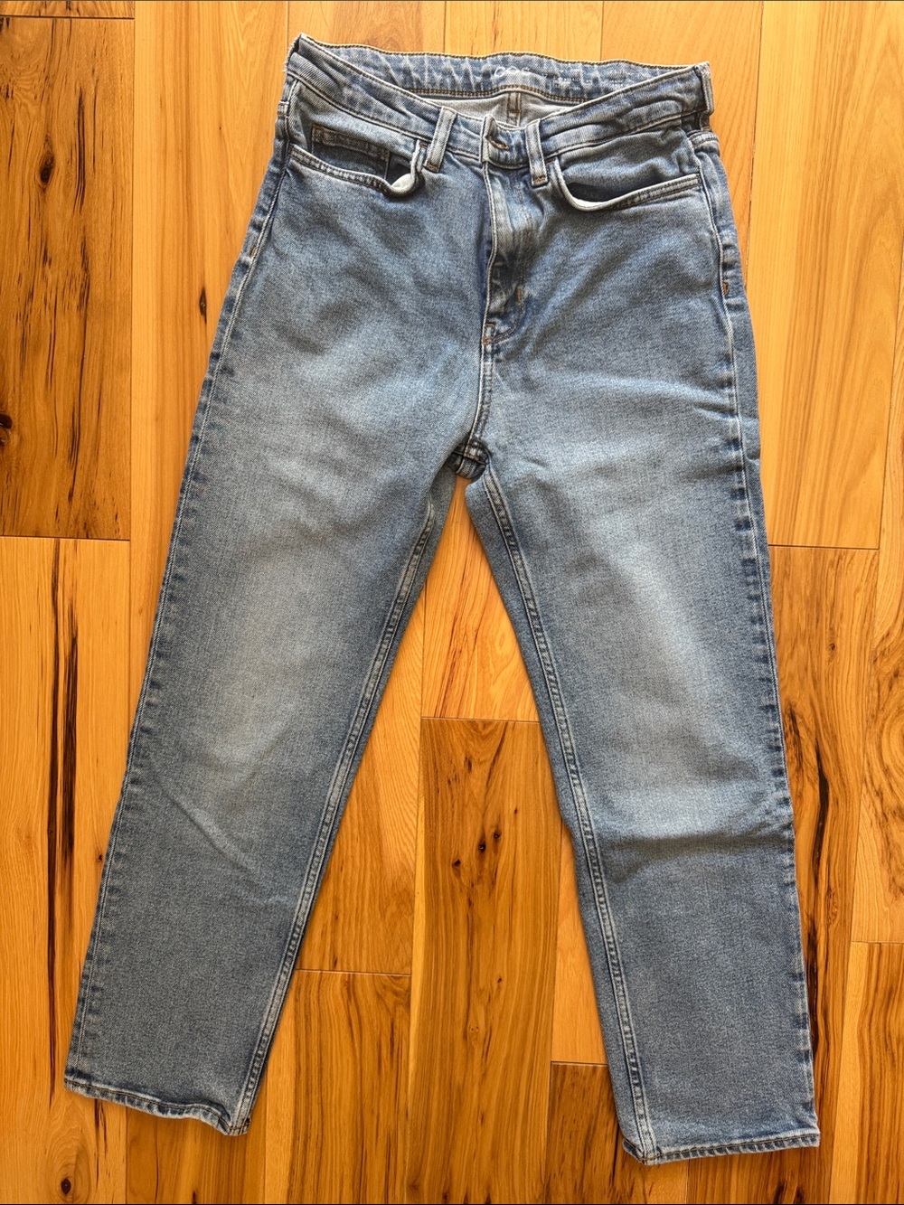 COS Slim Straight Jeans in Light Blue Denim